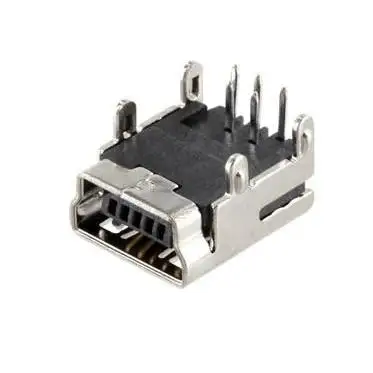 Mini USB connector for PCB mounting