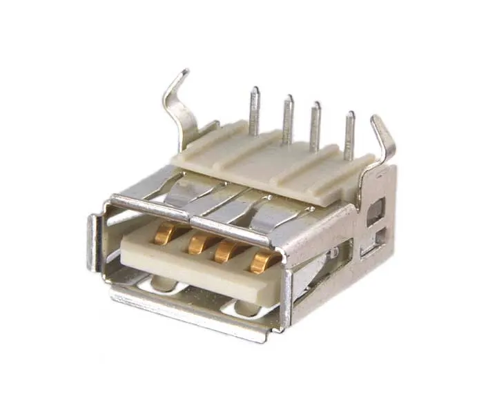 USB Type-A Female connector for PCB mounting